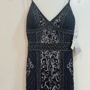 Spaghetti straps Beaded Gown Jump Apparel brand Nordstrom Brand new Size 1/2